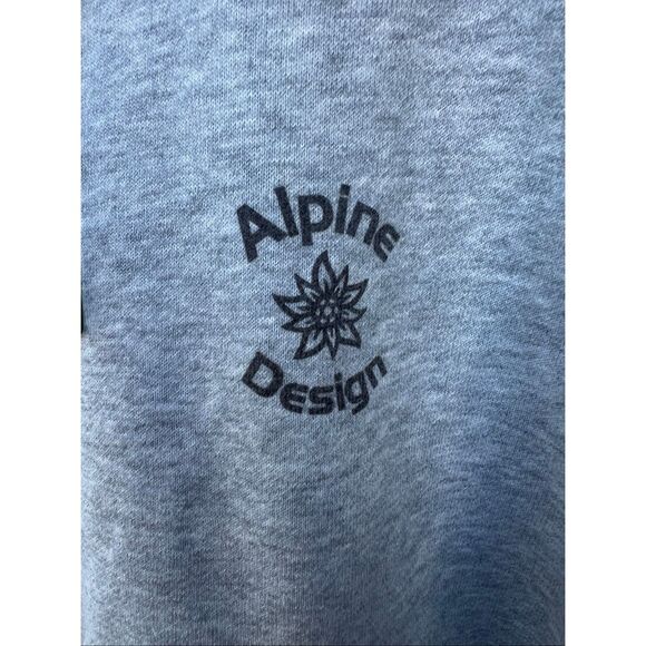 Alpine design women’s Large gray heather hike hoodie pull over SOFT new - Picture 4 of 5